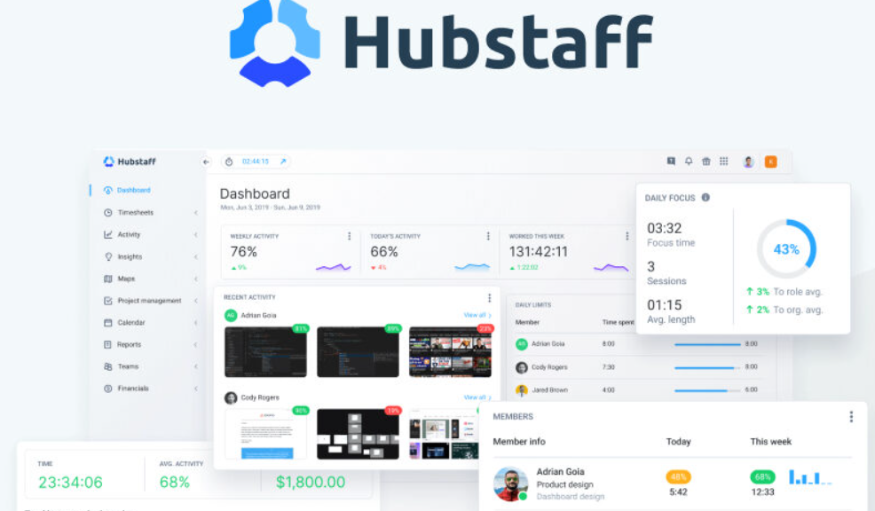 Hubstaff Talent for freelancing websites to find clients.