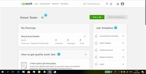 Upwork platform for freelancing websites to find clients.
